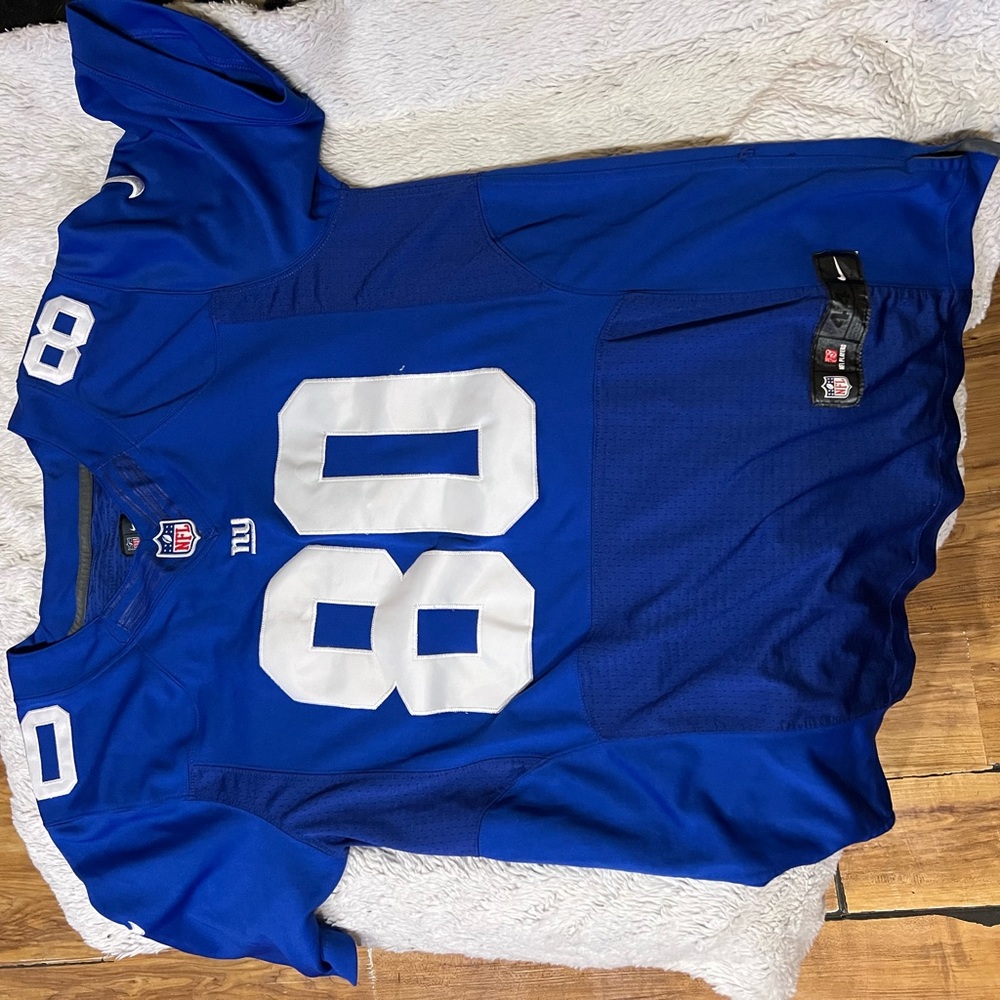 NFL Blue Giants Jersey with White Numbers